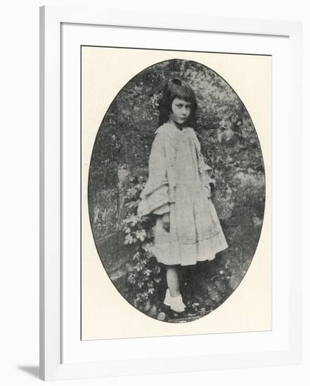 Alice Liddell Alice Liddell Aged About Ten-Lewis Carroll-Framed Photographic Print