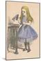 'Alice looking at the bottle with the sign 'drink me''', 1889-John Tenniel-Mounted Giclee Print