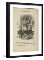 Alice Looking at the Mirror-John Tenniel-Framed Giclee Print