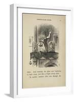 Alice Looking at the Mirror-John Tenniel-Framed Giclee Print