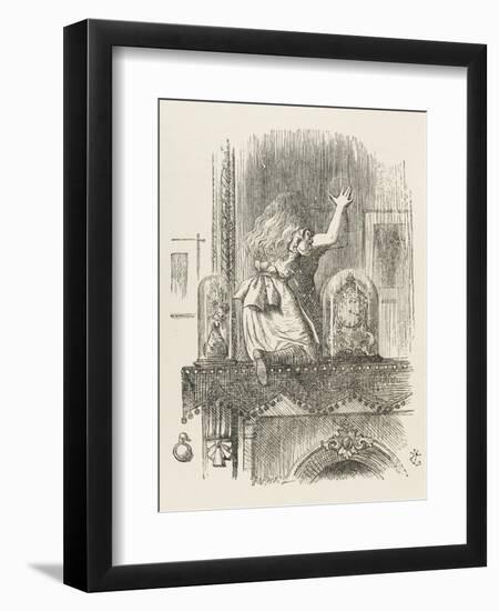 Alice Looking Through the Looking Glass 1 of 2: This Side-John Tenniel-Framed Photographic Print