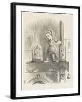 Alice Looking Through the Looking Glass 2 of 2: The Other Side-John Tenniel-Framed Premium Photographic Print