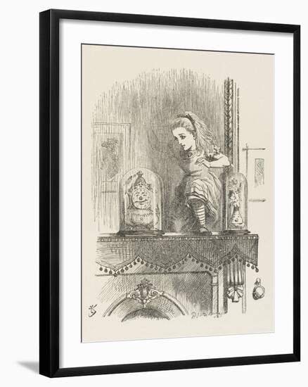 Alice Looking Through the Looking Glass 2 of 2: The Other Side-John Tenniel-Framed Premium Photographic Print