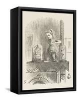 Alice Looking Through the Looking Glass 2 of 2: The Other Side-John Tenniel-Framed Stretched Canvas