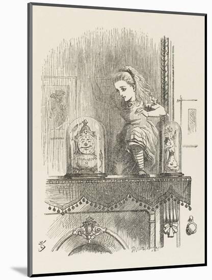 Alice Looking Through the Looking Glass 2 of 2: The Other Side-John Tenniel-Mounted Photographic Print