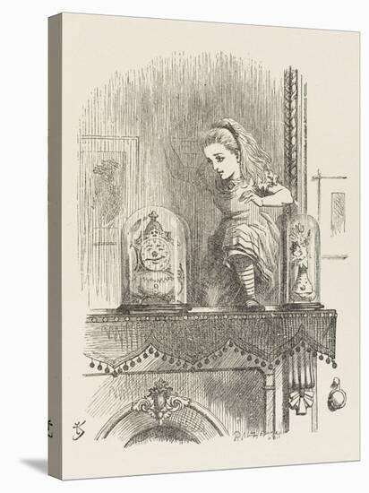 Alice Looking Through the Looking Glass 2 of 2: The Other Side-John Tenniel-Stretched Canvas