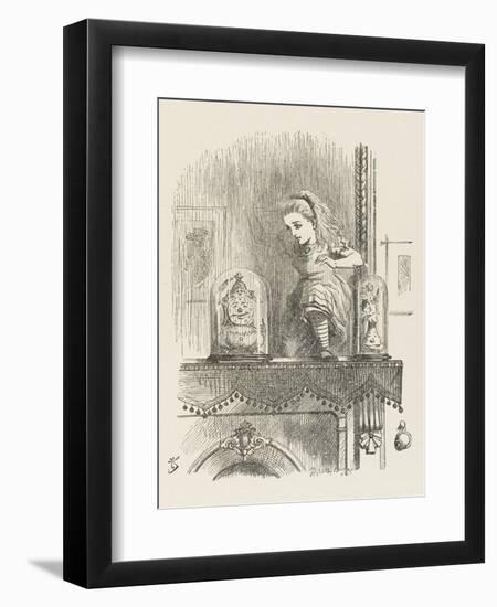 Alice Looking Through the Looking Glass 2 of 2: The Other Side-John Tenniel-Framed Premium Photographic Print