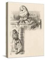 Alice Meets Humpty-Dumpty-John Tenniel-Stretched Canvas