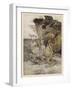 Alice, Mock-Turtle, Grypho-Arthur Rackham-Framed Art Print