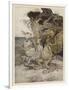 Alice, Mock-Turtle, Grypho-Arthur Rackham-Framed Art Print