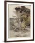 Alice, Mock-Turtle, Grypho-Arthur Rackham-Framed Art Print