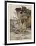 Alice, Mock-Turtle, Grypho-Arthur Rackham-Framed Art Print