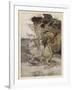 Alice, Mock-Turtle, Grypho-Arthur Rackham-Framed Art Print