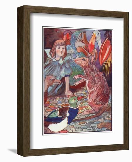 Alice, Mouse's Tale-Charles Robinson-Framed Art Print