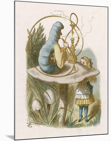 Alice Mushroom-null-Mounted Giclee Print