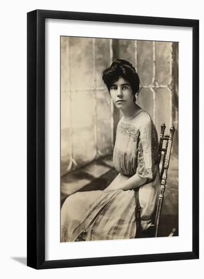 Alice Paul, American Suffragette and Author of an Equal Rights Amendment, 1910s-null-Framed Photo