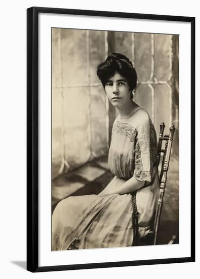 Alice Paul, American Suffragette and Author of an Equal Rights Amendment, 1910s-null-Framed Photo