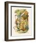 Alice Plays Croquet with the Duchess Using a Flamingo-John Tenniel-Framed Photographic Print