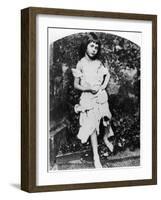 Alice Pleasance Liddell as the Beggar Maid-Lewis Carroll-Framed Giclee Print