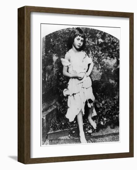 Alice Pleasance Liddell as the Beggar Maid-Lewis Carroll-Framed Giclee Print