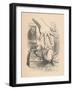 'Alice putting her hand down to the White Rabbit', 1889-John Tenniel-Framed Giclee Print