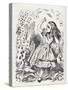 Alice - returning from-John Tenniel-Stretched Canvas