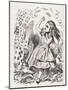 Alice - returning from-John Tenniel-Mounted Giclee Print