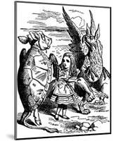 Alice's Adventure's in Wonderland-John Tenniel-Mounted Premium Giclee Print