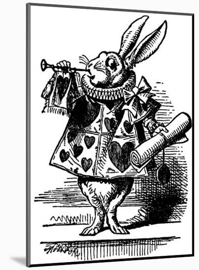 Alice's Adventure's in Wonderland-John Tenniel-Mounted Premium Giclee Print