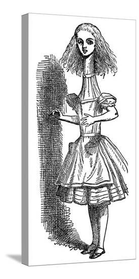 Alice's Adventure's in Wonderland-John Tenniel-Stretched Canvas