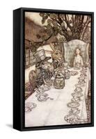 Alice 's Adventures in Wonderland by Lewis Carroll-Arthur Rackham-Framed Stretched Canvas