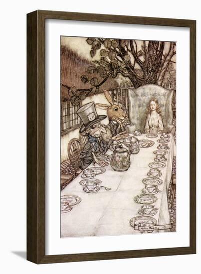 Alice 's Adventures in Wonderland by Lewis Carroll-Arthur Rackham-Framed Giclee Print
