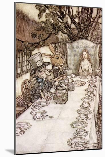 Alice 's Adventures in Wonderland by Lewis Carroll-Arthur Rackham-Mounted Giclee Print