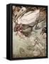 Alice 's Adventures in Wonderland by Lewis Carroll-Arthur Rackham-Framed Stretched Canvas