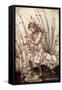 Alice 's Adventures in Wonderland by Lewis Carroll-Arthur Rackham-Framed Stretched Canvas