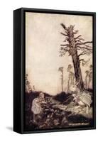 Alice 's Adventures in Wonderland by Lewis Carroll-Arthur Rackham-Framed Stretched Canvas