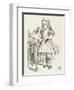 Alice Shrinks and Stretches Alice Finds the Bottle Labelled Drink Me-John Tenniel-Framed Photographic Print