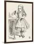 Alice Shrinks and Stretches Alice Finds the Bottle Labelled Drink Me-John Tenniel-Framed Photographic Print