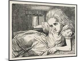Alice Shrinks and Stretches Alice Grows Too Big for the House-John Tenniel-Mounted Photographic Print