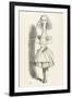 Alice Shrinks and Stretches Alice Stretches-John Tenniel-Framed Art Print