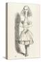 Alice Shrinks and Stretches Alice Stretches-John Tenniel-Stretched Canvas