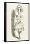 Alice Shrinks and Stretches Alice Stretches-John Tenniel-Framed Stretched Canvas