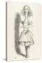 Alice Shrinks and Stretches Alice Stretches-John Tenniel-Stretched Canvas