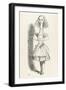 Alice Shrinks and Stretches Alice Stretches-John Tenniel-Framed Art Print