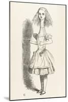 Alice Shrinks and Stretches Alice Stretches-John Tenniel-Mounted Art Print