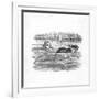 'Alice swimming with a mouse in a pool', 1889-John Tenniel-Framed Giclee Print