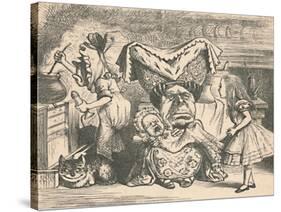 'Alice, the Duchess, and the Baby', 1889-John Tenniel-Stretched Canvas