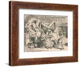 'Alice, the Duchess, and the Baby', 1889-John Tenniel-Framed Giclee Print