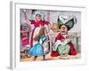 'Alice, the Duchess, and the Baby', c1910-John Tenniel-Framed Giclee Print