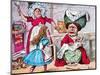 'Alice, the Duchess, and the Baby', c1910-John Tenniel-Mounted Giclee Print